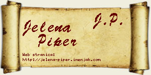 Jelena Piper vizit kartica